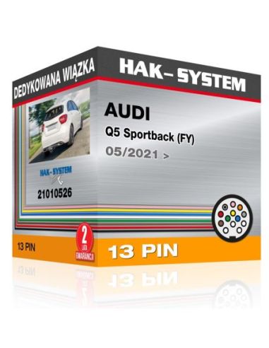 Dedykowana wiązka haka holowniczego AUDI Q5 Sportback (FY), 2021, 2022, 2023 [13 pin]