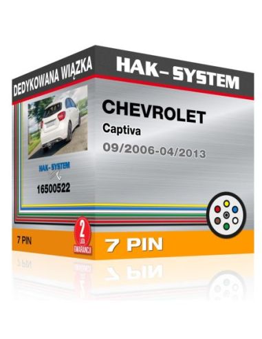 Dedykowana wiązka CHEVROLET Captiva, 2006, 2007, 2008, 2009, 2010, 2011, 2012, 2013 dla samochodów bez zlacza dla instalacji ele