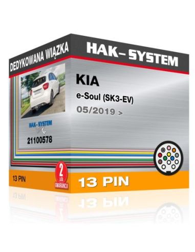 Dedykowana wiązka haka holowniczego KIA e-Soul (SK3-EV), 2019, 2020, 2021, 2022, 2023 [13 pin]