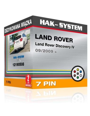 Dedykowana wiązka haka holowniczego LAND ROVER Land Rover Discovery IV, 2009, 2010, 2011, 2012, 2013, 2014, 2015, 2016, 2017, 20