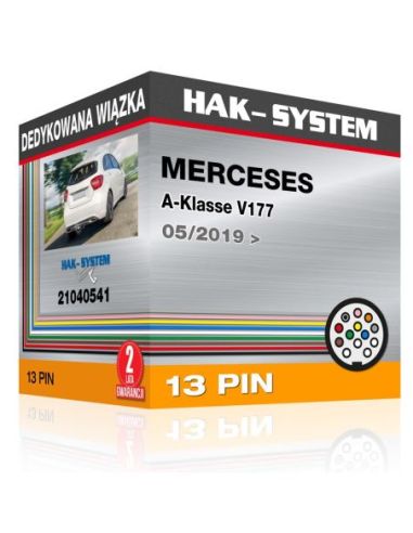 Dedykowana wiązka haka holowniczego MERCESES A-Klasse V177, 2019, 2020, 2021, 2022, 2023 [13 pin]