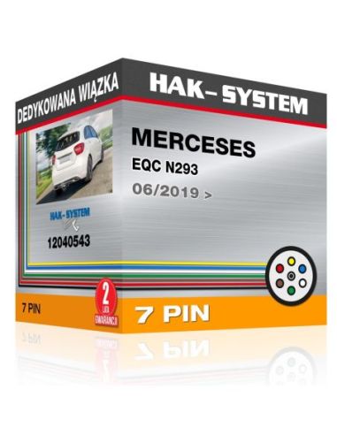 Dedykowana wiązka haka holowniczego MERCESES EQC N293, 2019, 2020, 2021, 2022, 2023 [7 pin]