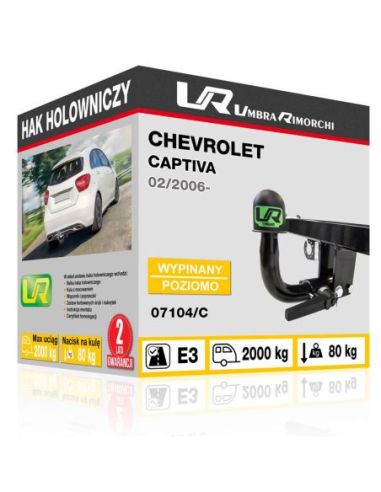 Hak holowniczy Chevrolet CAPTIVA wypinany poziomo