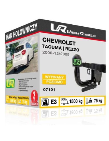 Hak holowniczy Chevrolet TACUMA | REZZO wypinany poziomo