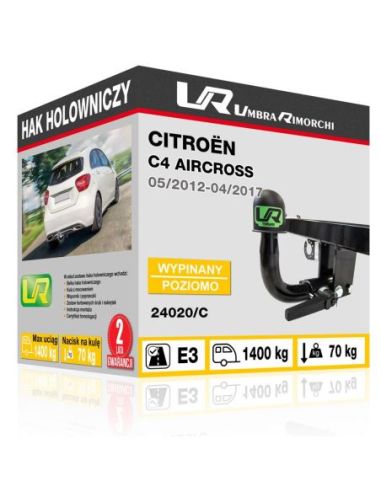 Hak holowniczy Citroën C4 AIRCROSS wypinany poziomo