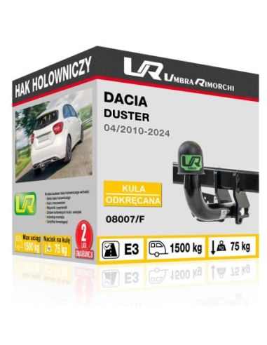 Hak holowniczy Dacia DUSTER odkręcany