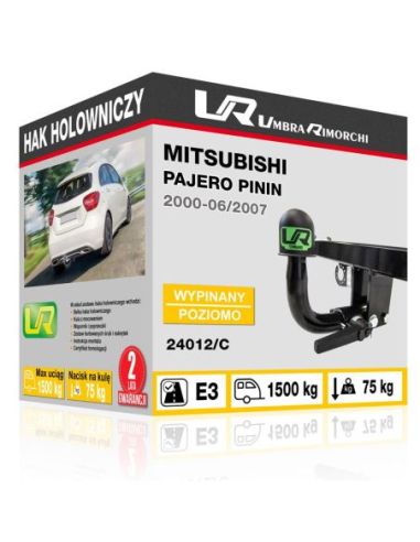 Hak holowniczy Mitsubishi PAJERO PININ wypinany poziomo