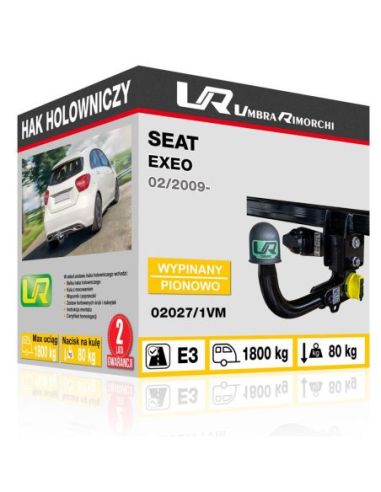 Hak holowniczy Seat EXEO wypinany pionowo