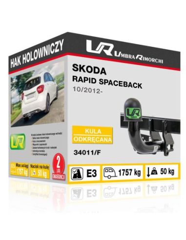 Hak holowniczy Skoda RAPID SPACEBACK odkręcany