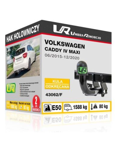 Hak holowniczy Volkswagen CADDY IV MAXI odkręcany