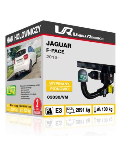 Hak holowniczy Jaguar F-PACE wypinany pionowo