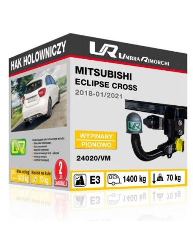 Hak holowniczy Mitsubishi ECLIPSE CROSS wypinany pionowo