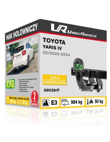 Hak holowniczy Toyota YARIS IV odkręcany