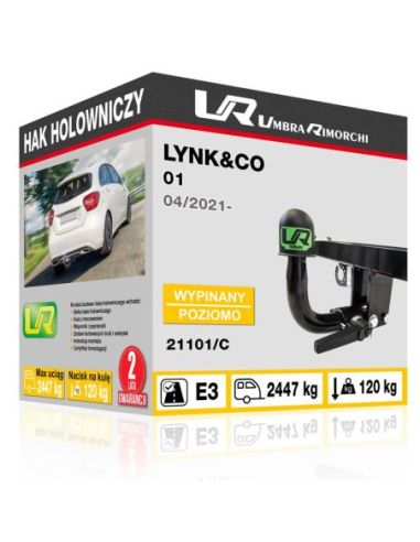 Hak holowniczy Lynk&Co 01 wypinany poziomo